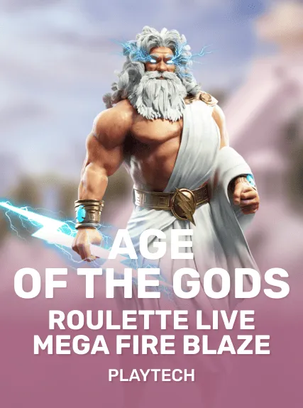 GR Mega Fire Blaze Age of the Gods Roulette Live game tile